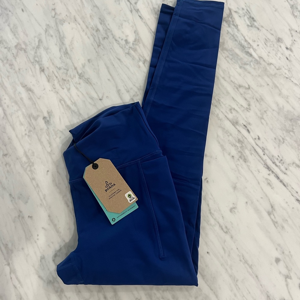 Sold ❌ prAna Women's $99 Luxara Pocket Legging High Rise Rich Sapphire NEW NWT - Picture 4 of 7